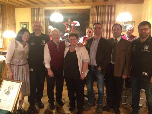 Andrea, Günter, Michi, Evi, Franz, Bürgermeister Sulzenberger, Frank